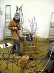 Sculptuur: “Vuurboom” van Lia Koster - Glaskunst