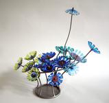 Sculptuur: “Waterleven - Neptune's garden” van Lia Koster - Glaskunst