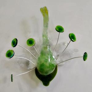 Volop voorjaar, fused glas, 25x25x15 cm, bieden vanaf 50 euro
